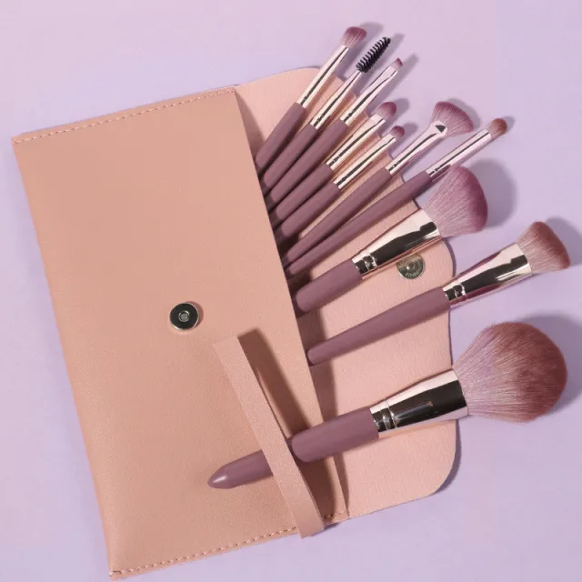 New Wooden Handle Makeup Brush Set Makeup Tools Makeup Style D - Shop at LoveMi