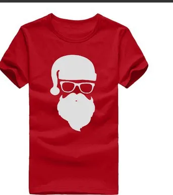 Women's Creative Christmas Print Short Sleeve Red - Shop at LoveMi