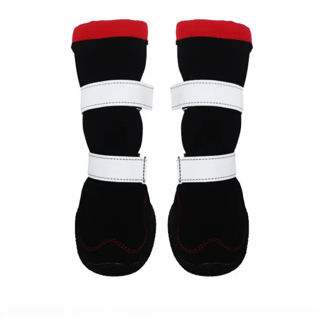 Autumn And Winter Plush Warm Pet Shoes Red - Shop at LoveMi