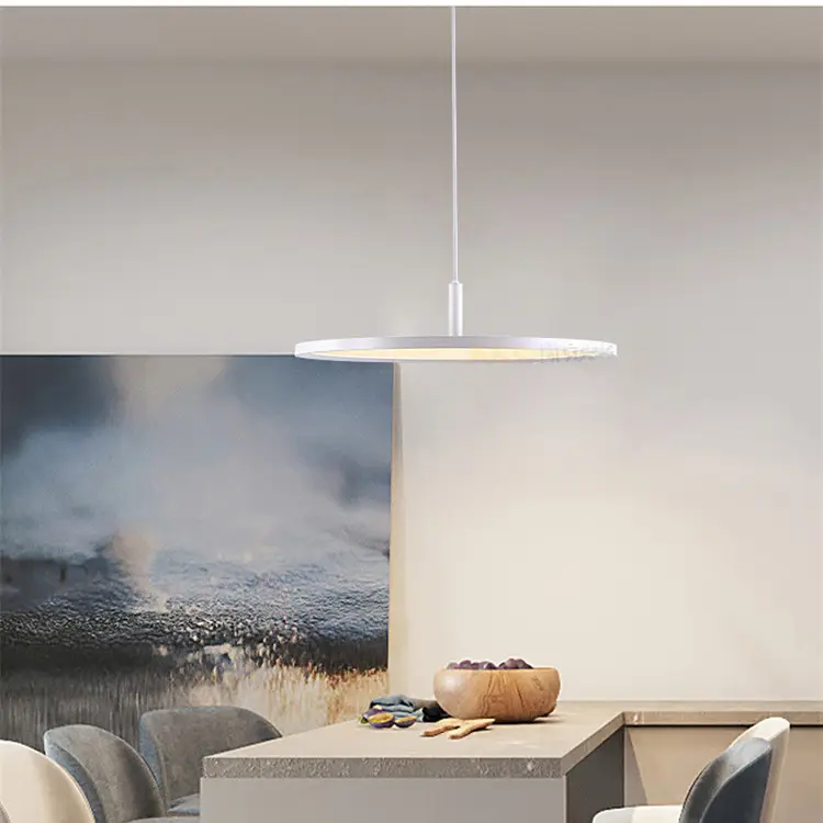 Nordic Creative Thin Round Bar Lamp Office