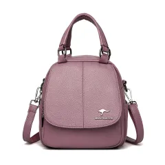 Shoulder Multifunctional Three-purpose Women's Bag - Purple - View 1