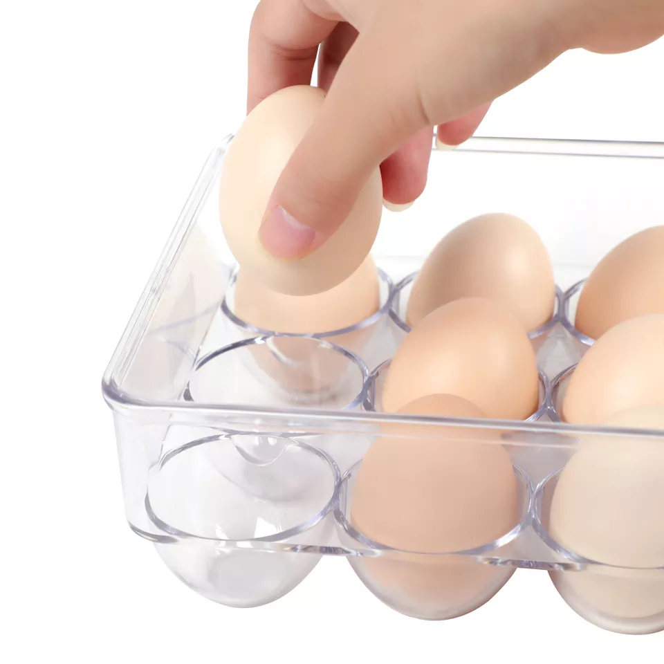 Title 6, Transparent 21 Grids Refrigerator Egg Holder Bo...