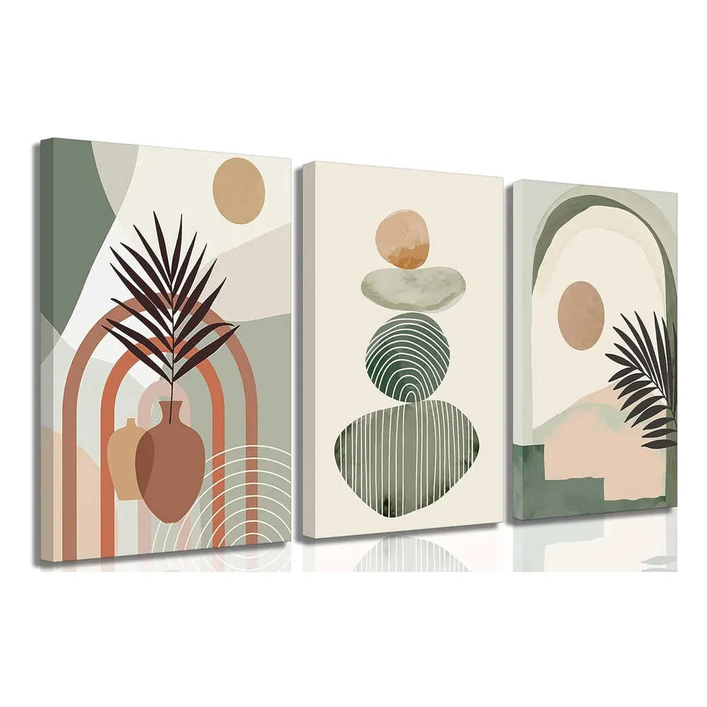Boho Art Wall Decor Canvas Stretched