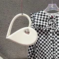 Silver Mirror Texture One-shoulder Messenger Bag - White - View 1