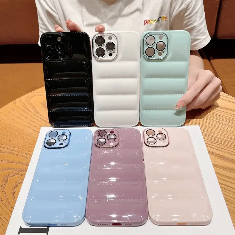 Creative Air Cushion Anti-fall Solid Color Mobile Phone Case