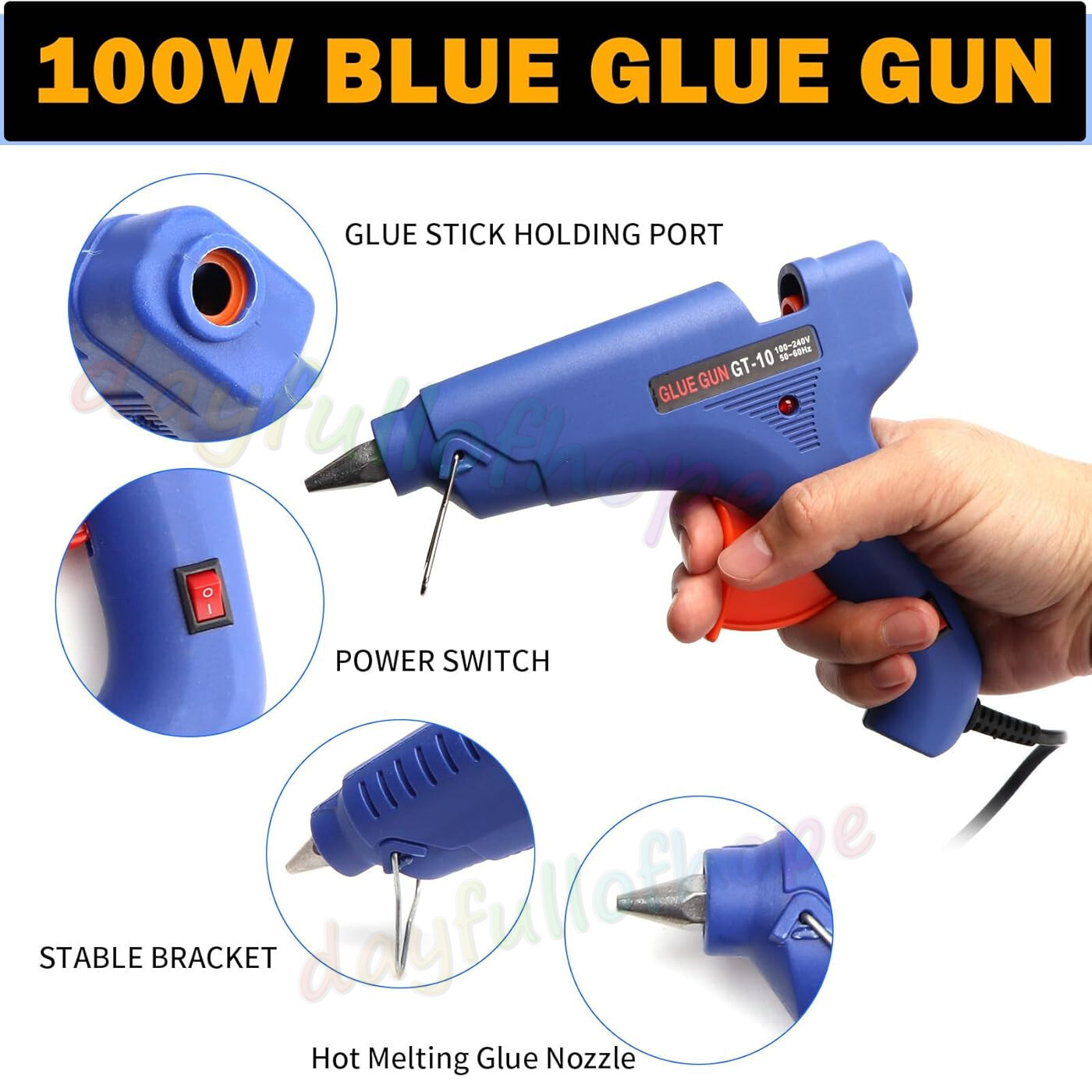 PDR Tools Car Paintless Kit Dent Puller Lifter Repair Removal Hail Tabs Glue Gun — image 4