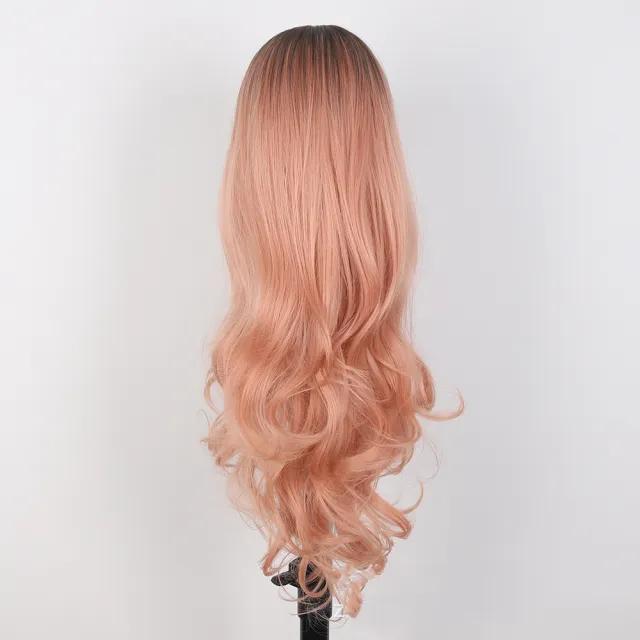 The New Rose Net Wig Is Thin And Straight With Long Curls Orange - Shop at LoveMi