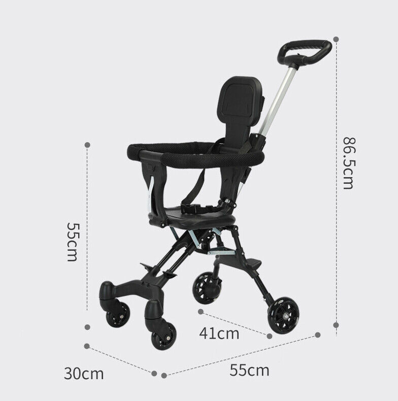 Foldable Baby Stroller Sunshade Pram Pushchair Travel Buggy Travel System 2