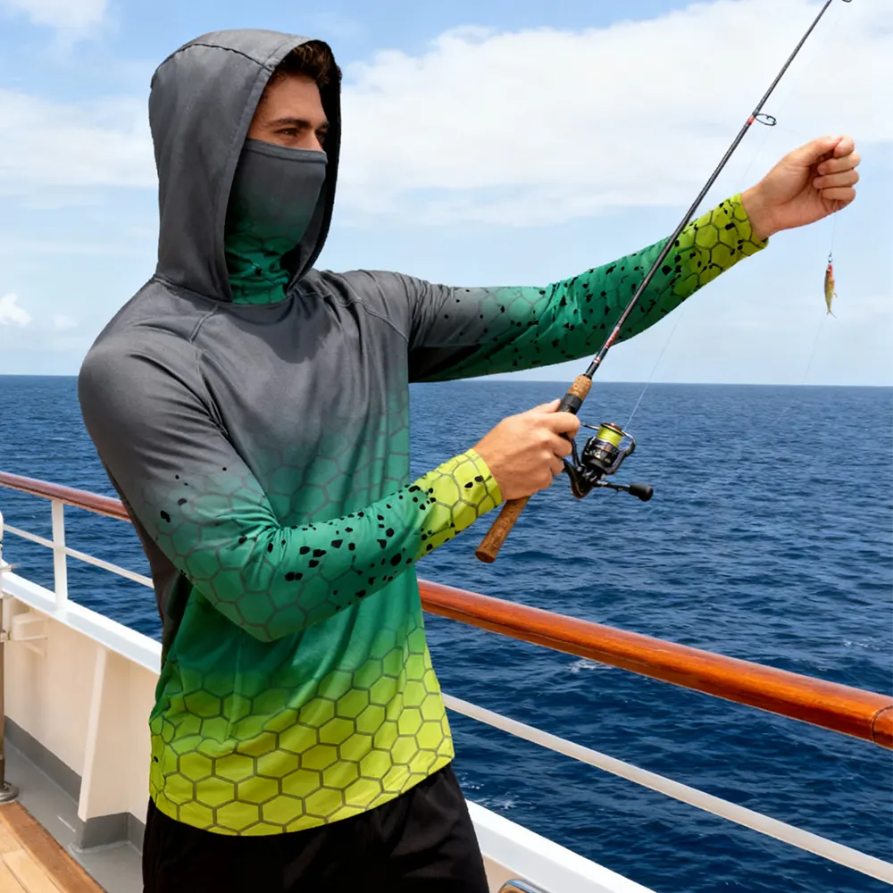 Fishing Hoodie Sailing Shirt Surfing Face Cover