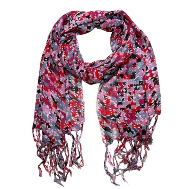 Flowy Long Red Scarf,Bold Red Floral Print Energizes,Perfect Wedding Guest Accessory,vacation,daily Life,evening Party,Office Appropriate Subtlety ... - Shop at LoveMi