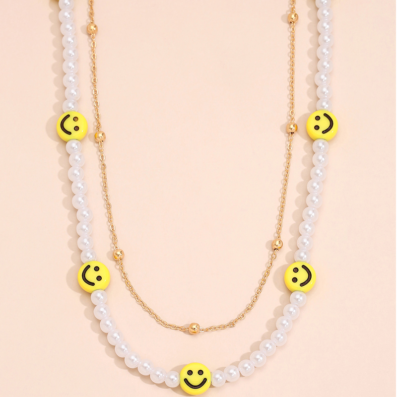 Simple Multi-layer Flat Snake Chain Electroplated Rhinestone Necklace