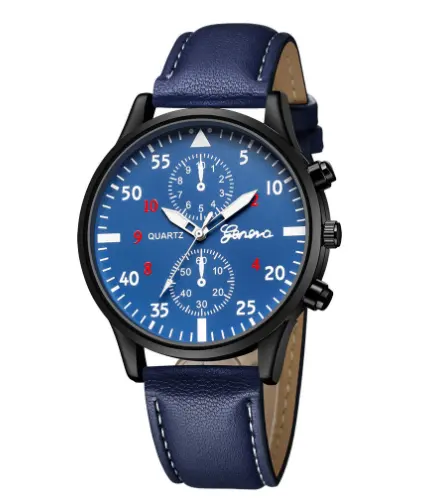 Retro Design Leather Band Watches Men Top