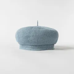 Casual Fashion Breathable Knit Linen Deep Brim Hat - Greyblue - View 1