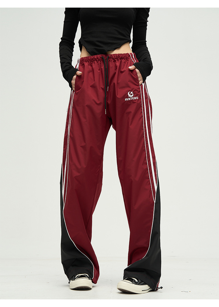 American Retro Casual Sports Pants Female