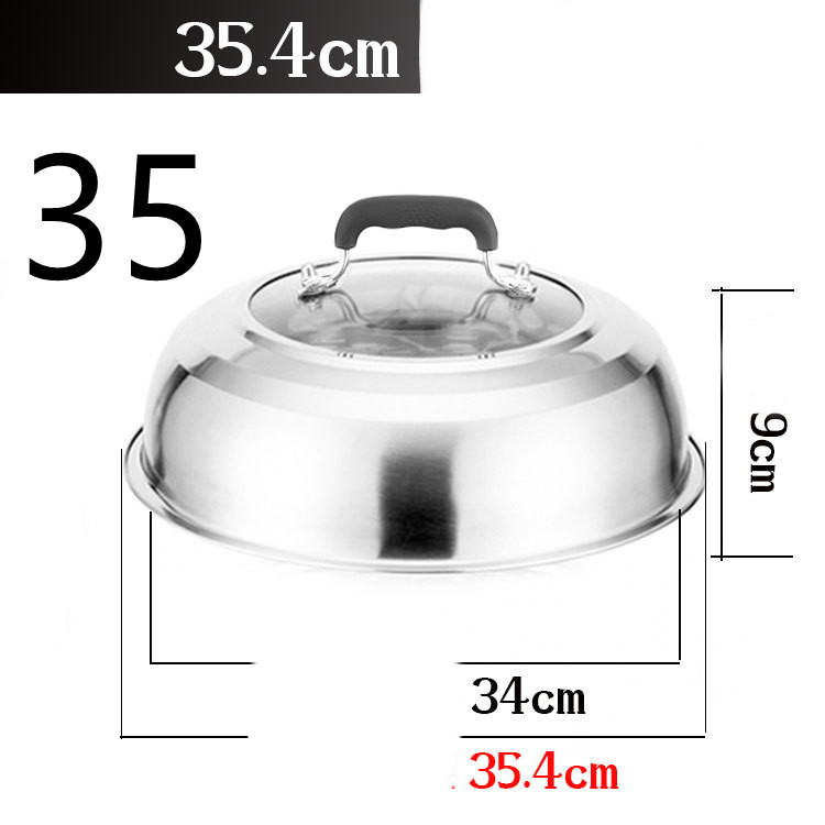 Title 20, Stainless Steel Heightened Round Household Wok ...