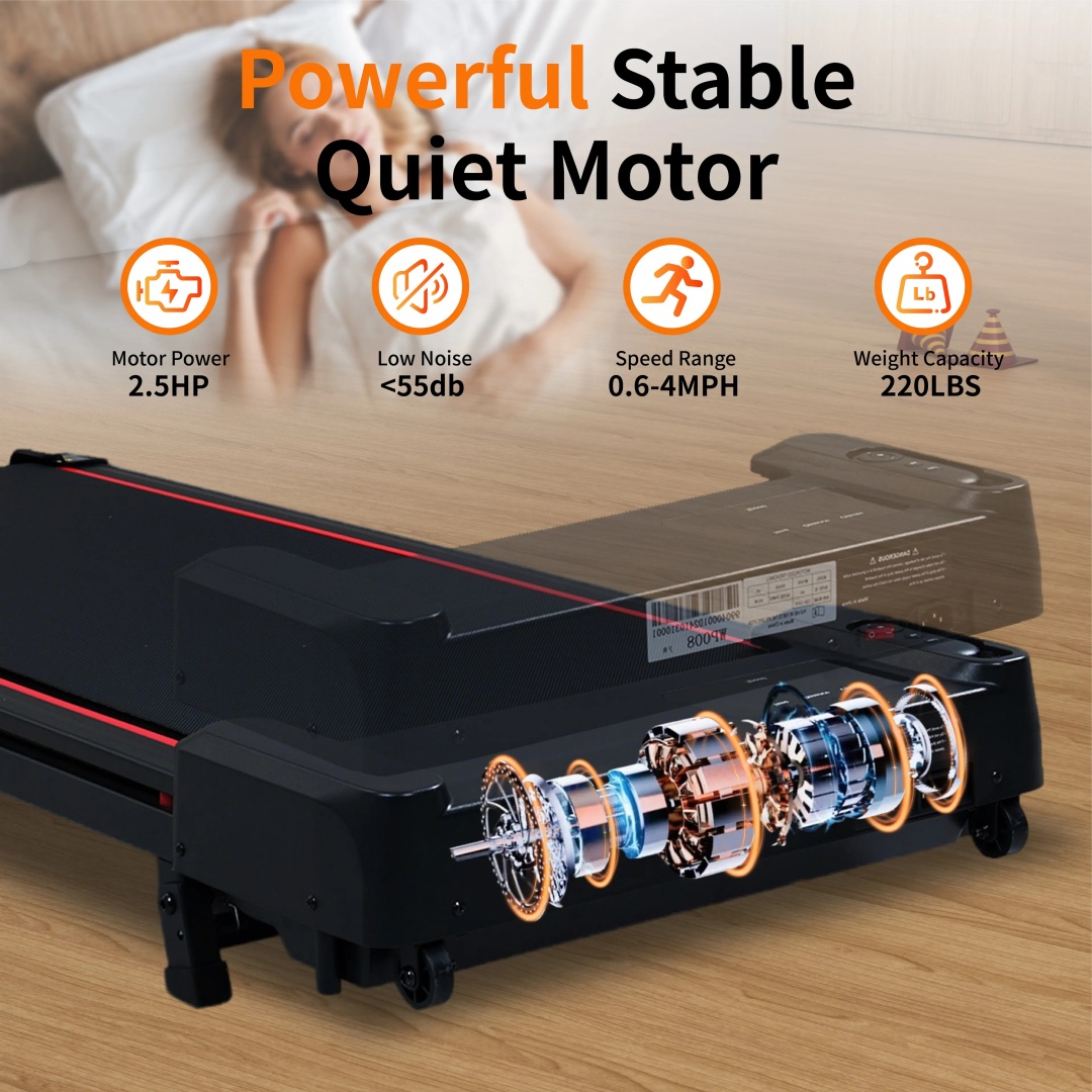 Walking Pad Treadmill with 8 Incline β photo 4