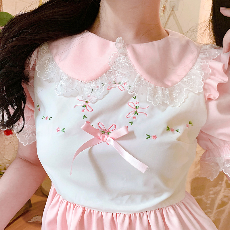 Princess Lolita Bow Embroidered Lace