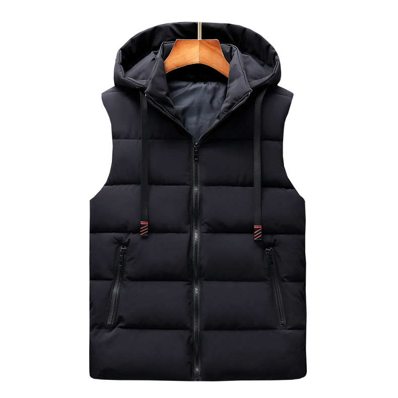 Down Cotton Waistcoat Student Sleeveless Waistcoat Solid Color