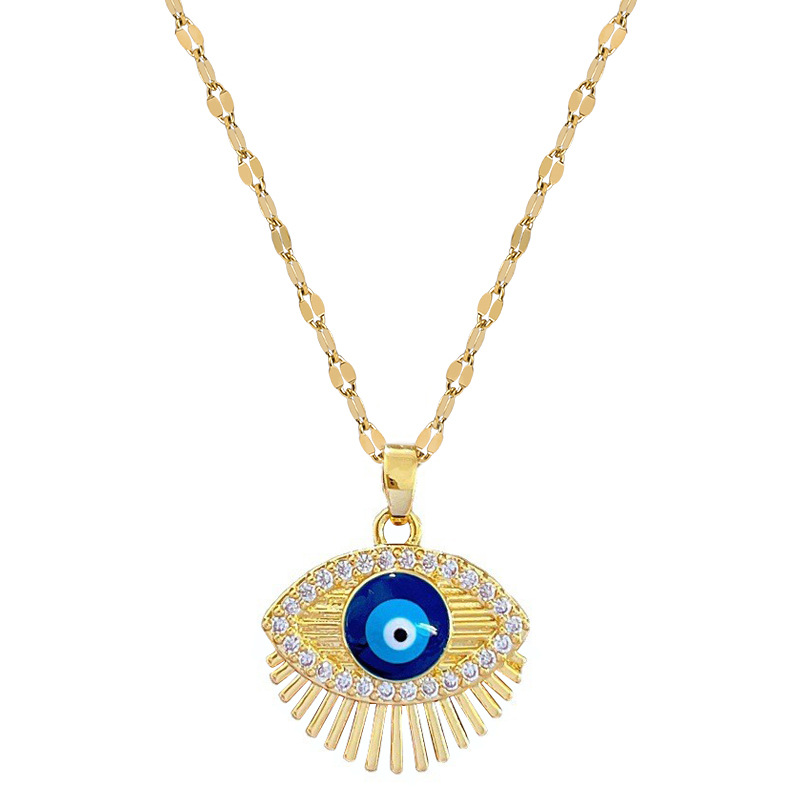 Eyelash Eye Light Luxury Wedding Necklace