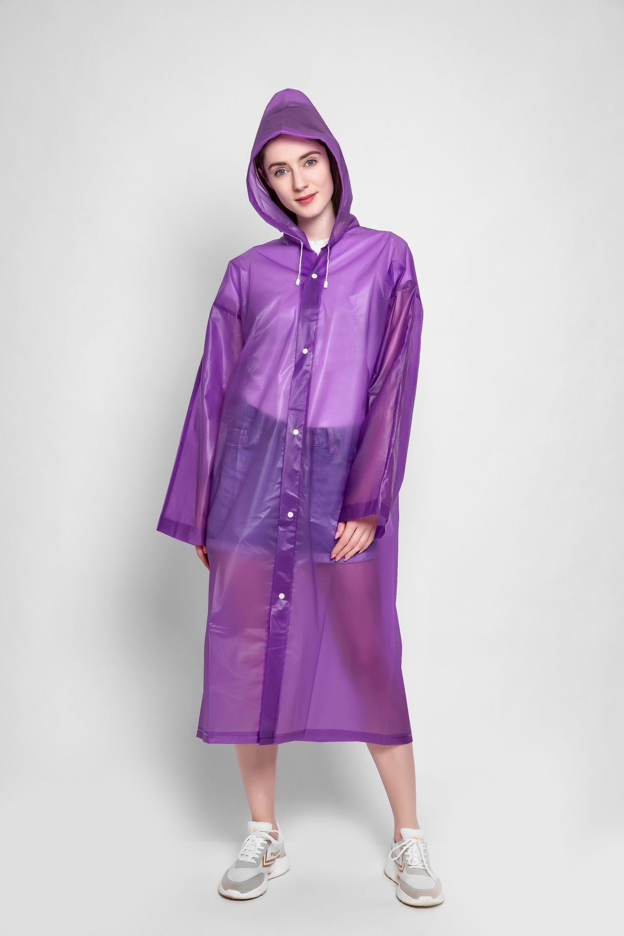 Non-disposable Adult Thickened Transparent 140g Raincoat