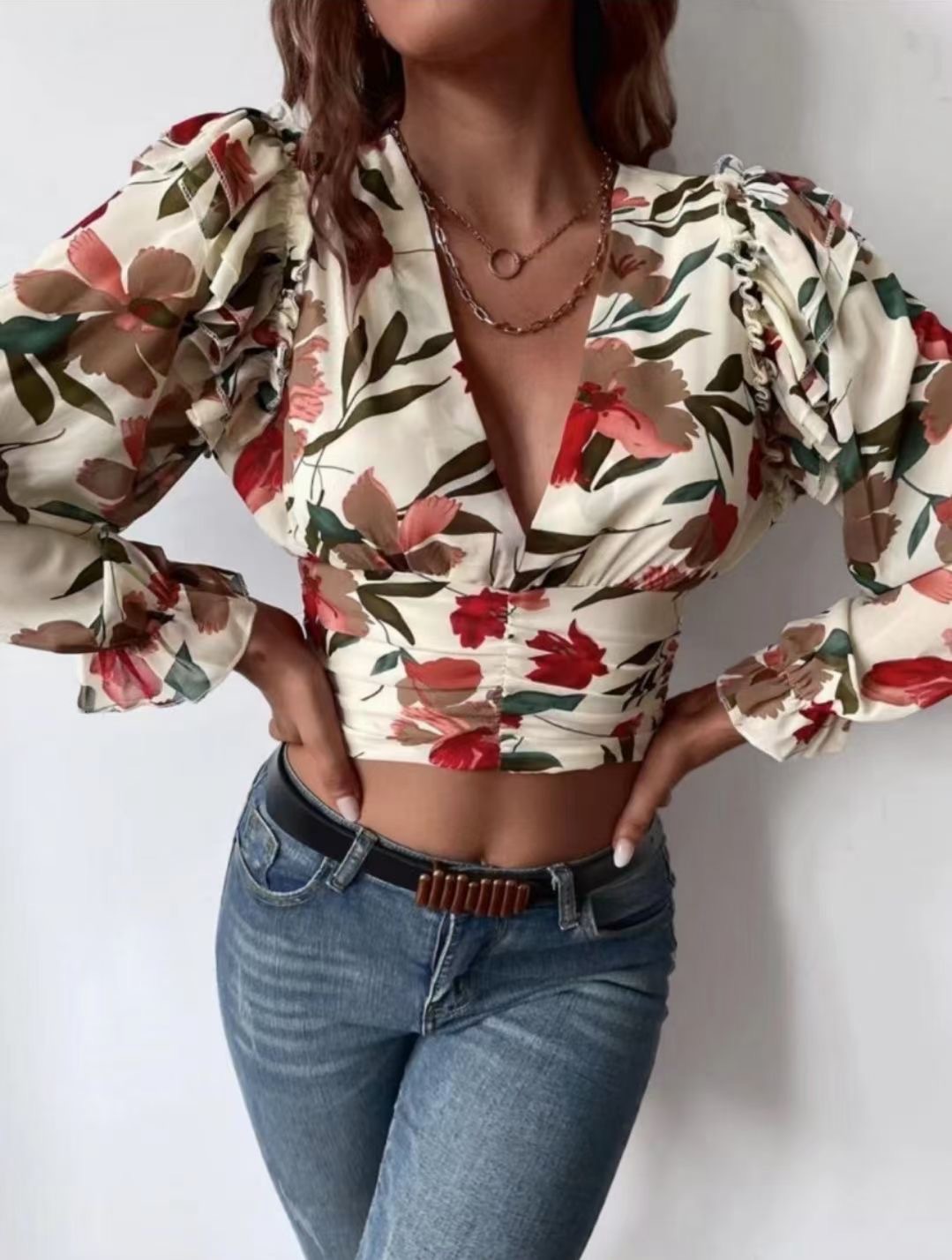 Women's Long Sleeve Slim Fit Slim Top