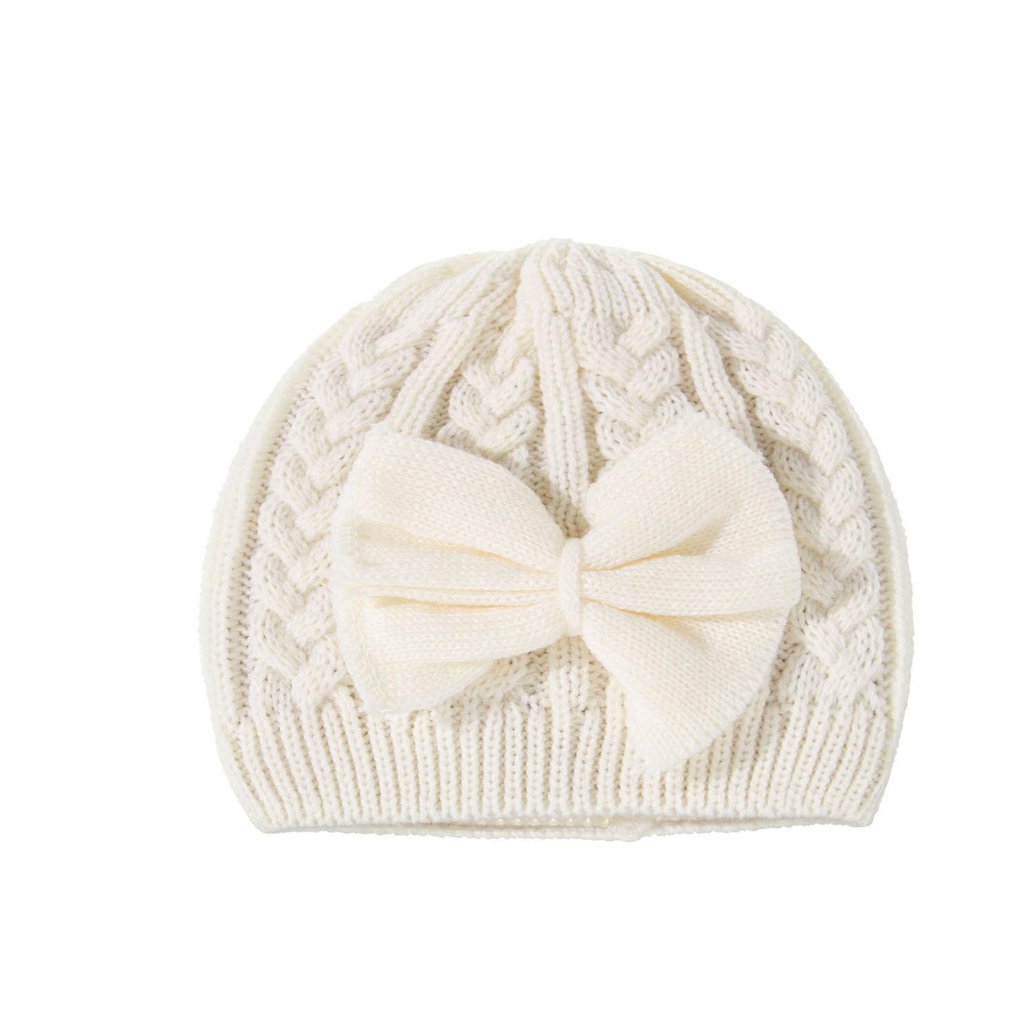 Jacquard Wool Plain Color European And American Twist Knitted Hat