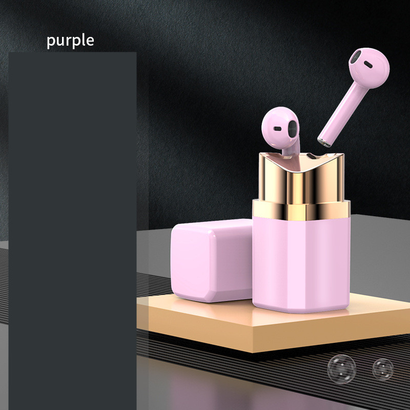 Fashion Individual Earphone Lipstick Bluetooth Earphone In-ear Noise Reduction - Picture 5 of 7