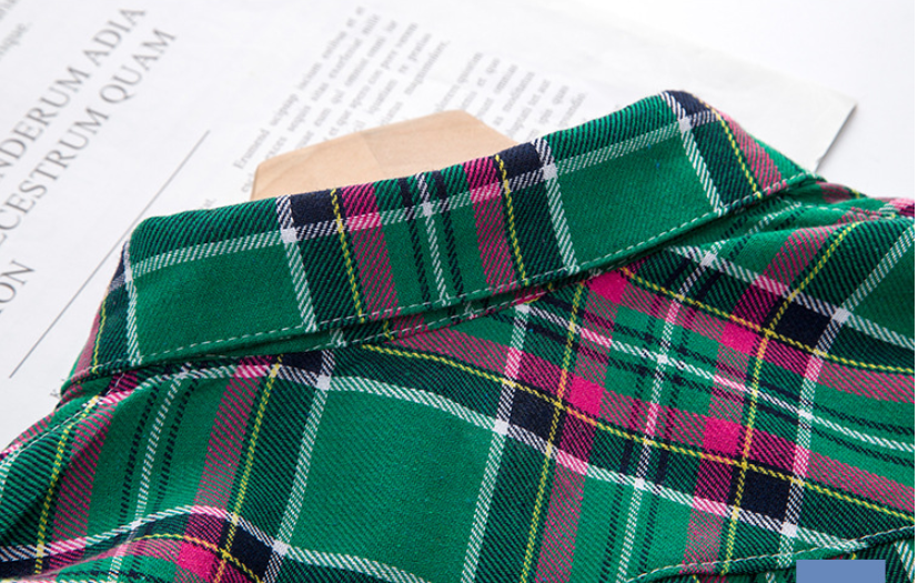 Children's Shirt Pure Cotton Children's Wear Plaid