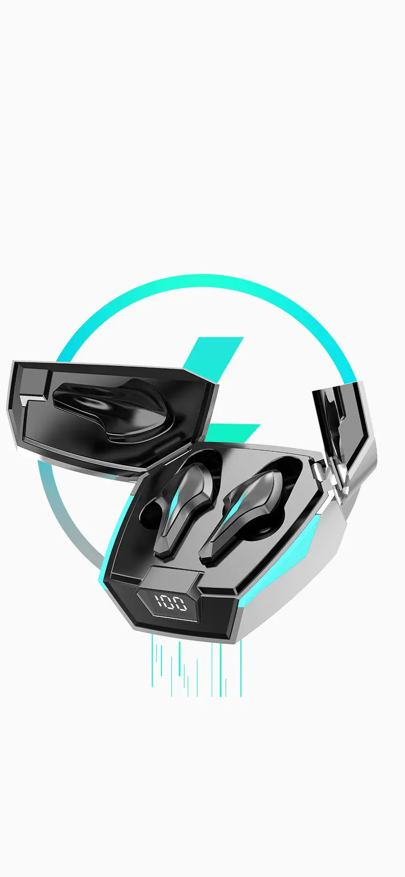 New Private Model Deformation Scissor Hand Bluetooth Headset