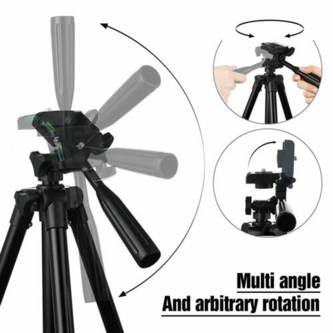Professional Camera Tripod Stand Mount Phone Holder For DSLR Travel AU