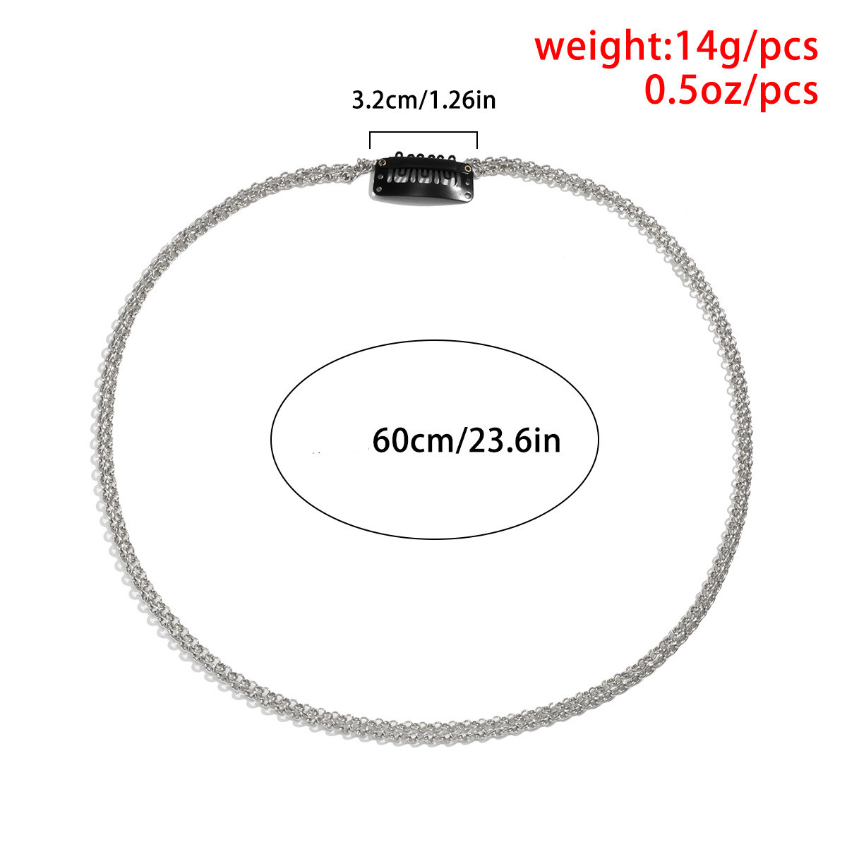 Simple Girl Invisible Tassel Hairpin Geometric Trend Dirty Braided 1 Style - Shop at LoveMi