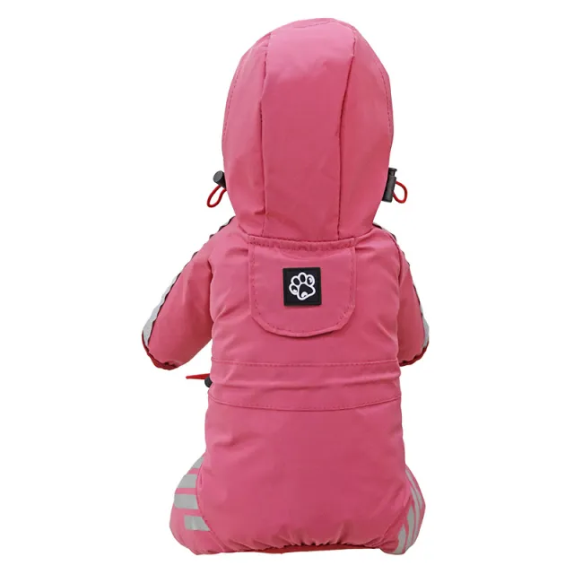 Dog Raincoat Full Package Four Feet Waterproof Rain Cape Pet Products Pink - Shop at LoveMi