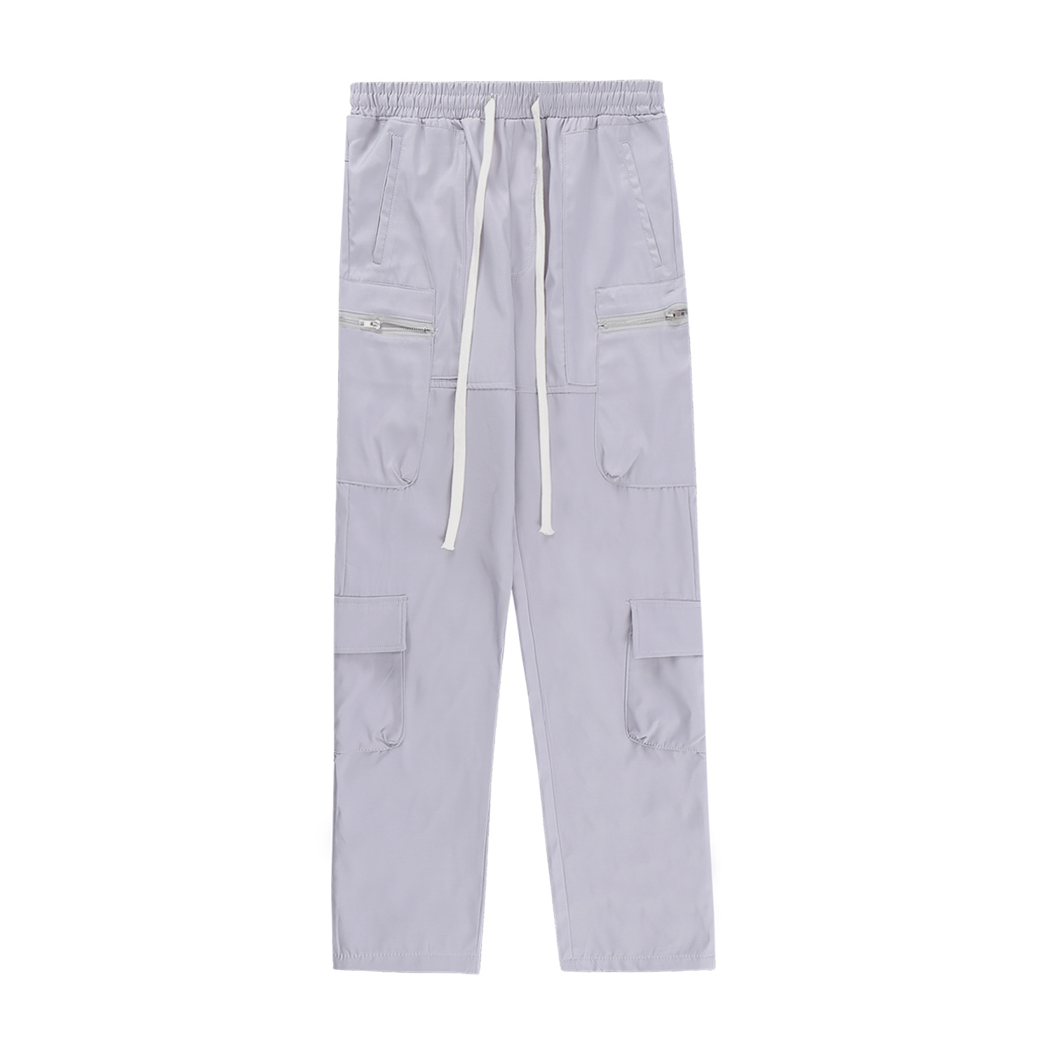 Fashion Work Clothes Buttoned Denim Trousers