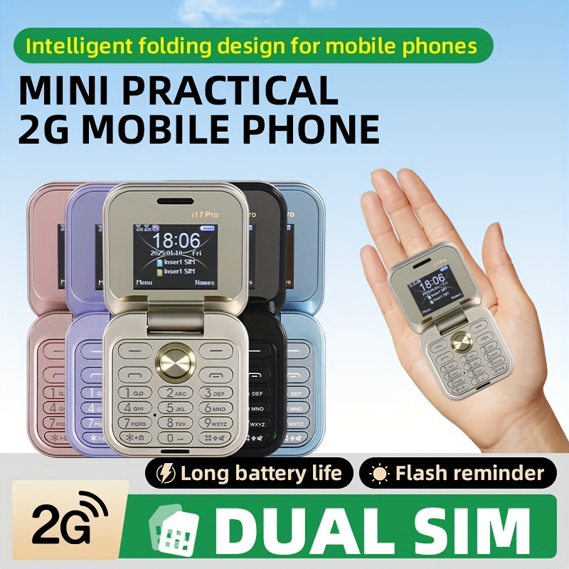 2G Mini Phone With Dual SIM Cards & Dual Standby - Compact Travel-Friendly Design, USB-C Charging, 2, 5-14V, 320x240 Resolution, Wireless Connectivity For Calls, Texts, Music - Ideal For Outdoor Activ
