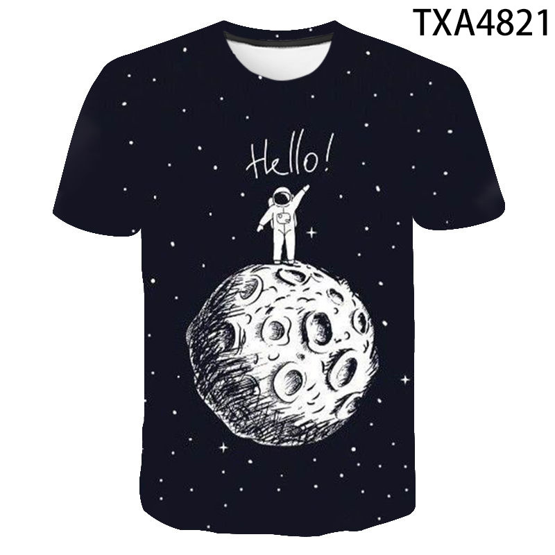Summer Fashion Astronaut Starry Sky 3D Digital Print T Shirt 14Color - Shop at LoveMi