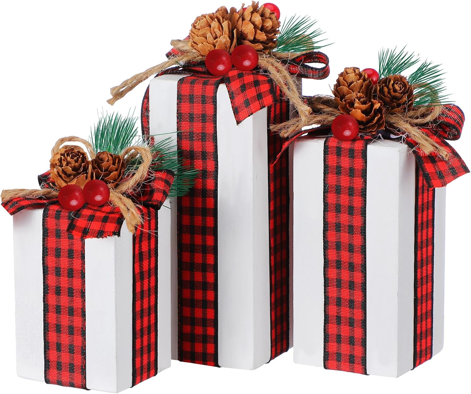 Wooden Christmas Table Centerpieces