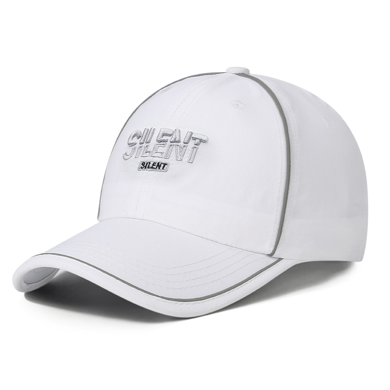 Cross-border Fashion New-style Fluorescent Strip Quick-drying Baseball Cap With Simple Embroidered Letters And Curved Brim Baseball Cap, Suitable For Daily Outings