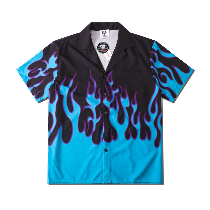Men's Printed Beach Cardigan Short Sleeve