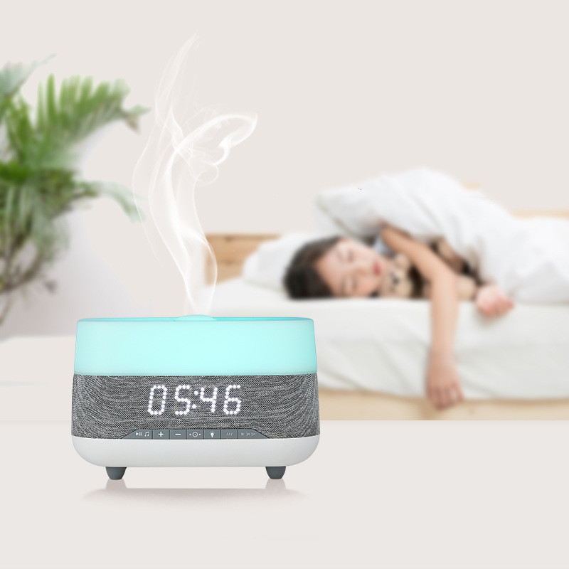 Clock Aromatherapy Humidifier Home Office Time Offwhite - Shop at LoveMi