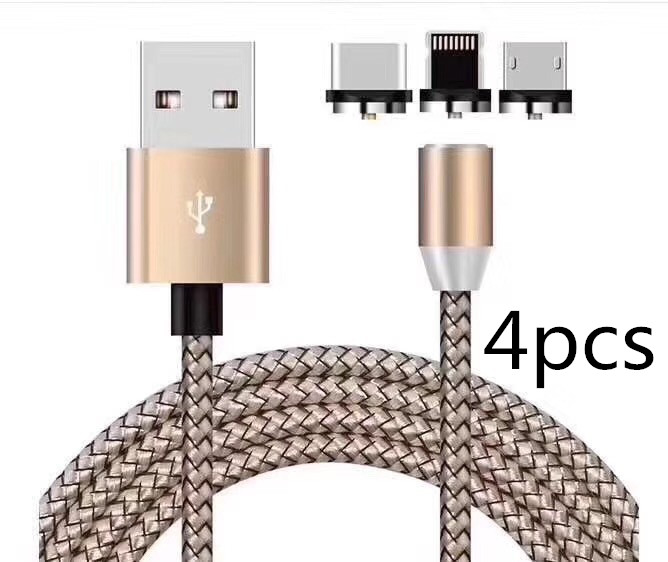 Android Type c Three-in-One Magnetic Suction Head Charging Cable - Image 11