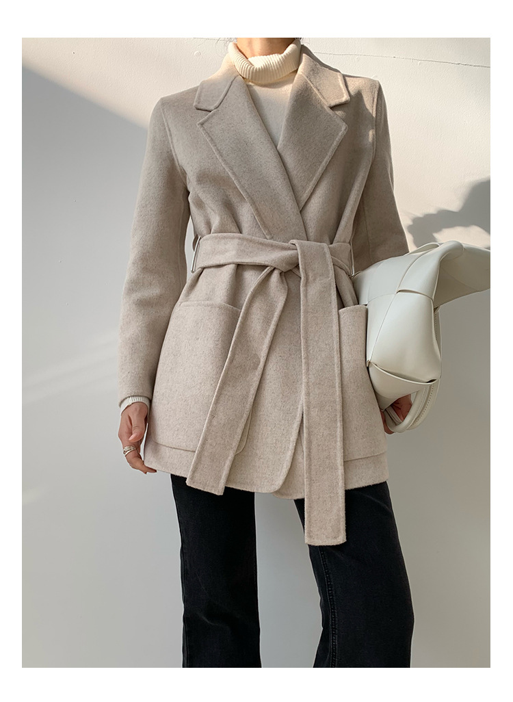 Korean Short Wool Double-faced Coat
