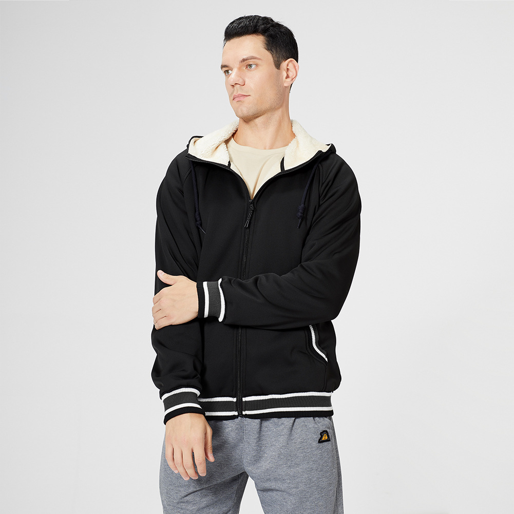 Sporting European And American Men's Letters Color-blocking Sweater