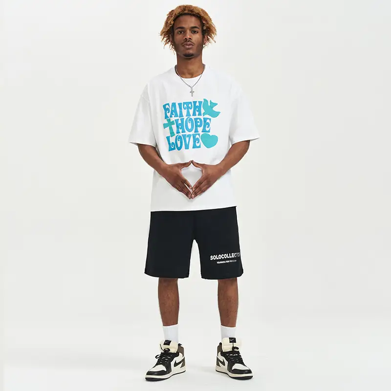 Men's Fashion Loose Printed Short Sleeve T-Shirt Tops