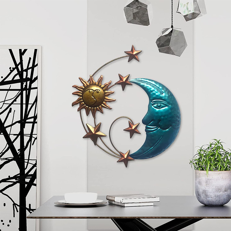 Title 2, Home Moon Wall Iron Pendant