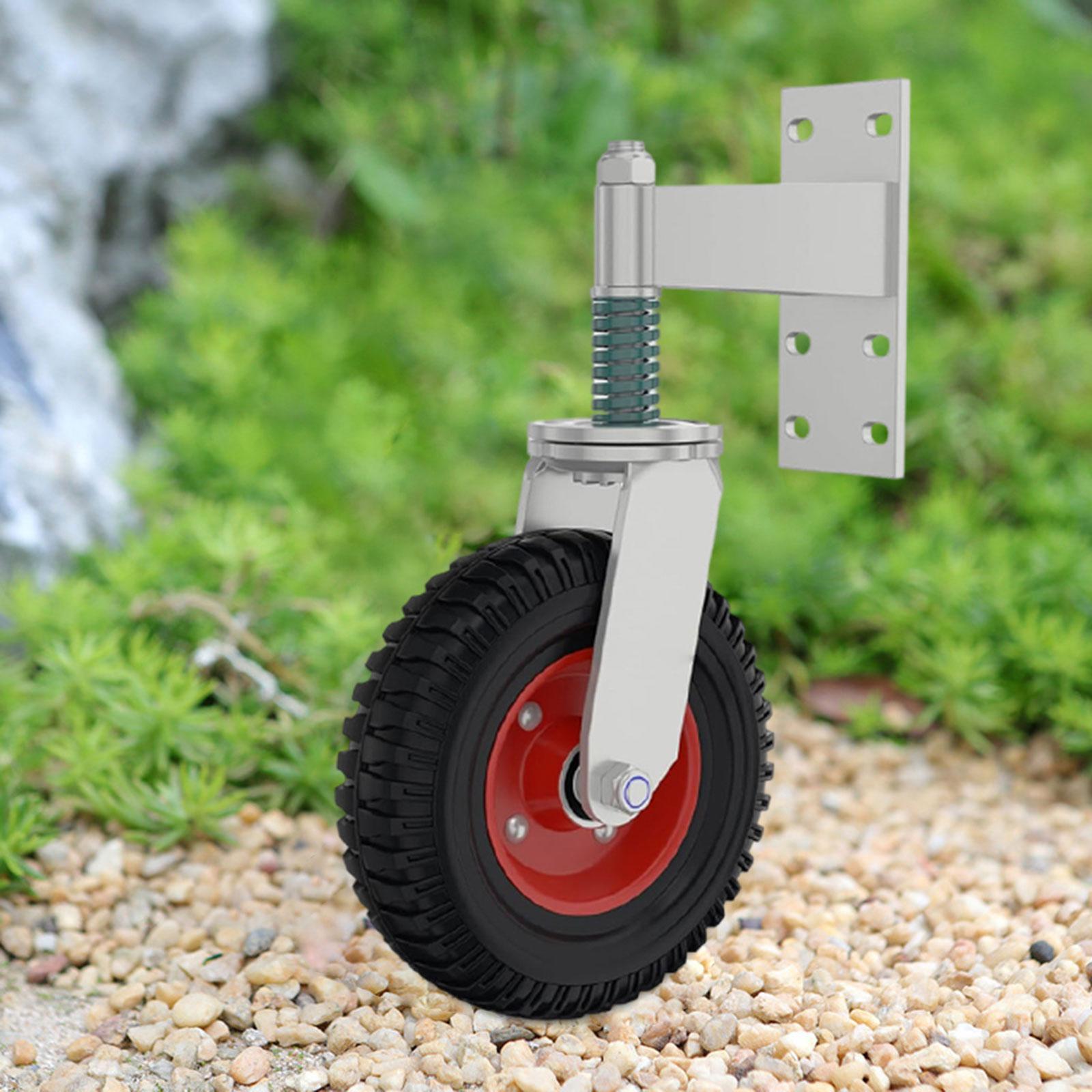 8 Inch Spring Loaded Gate Caster Heavy Duty Wheel For Metal Gates Wooden