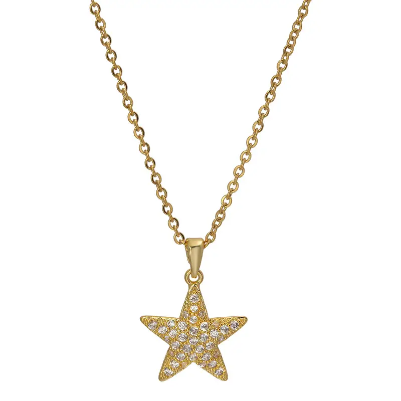 Women's Fashion Simple Star Titanium Steel Necklace