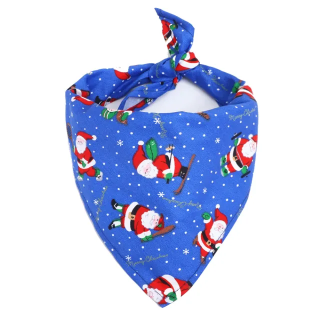 Pet Saliva Towel Cotton Triangle Scarf Dog Scarf Cat Bib New Seniors Blue - Shop at LoveMi