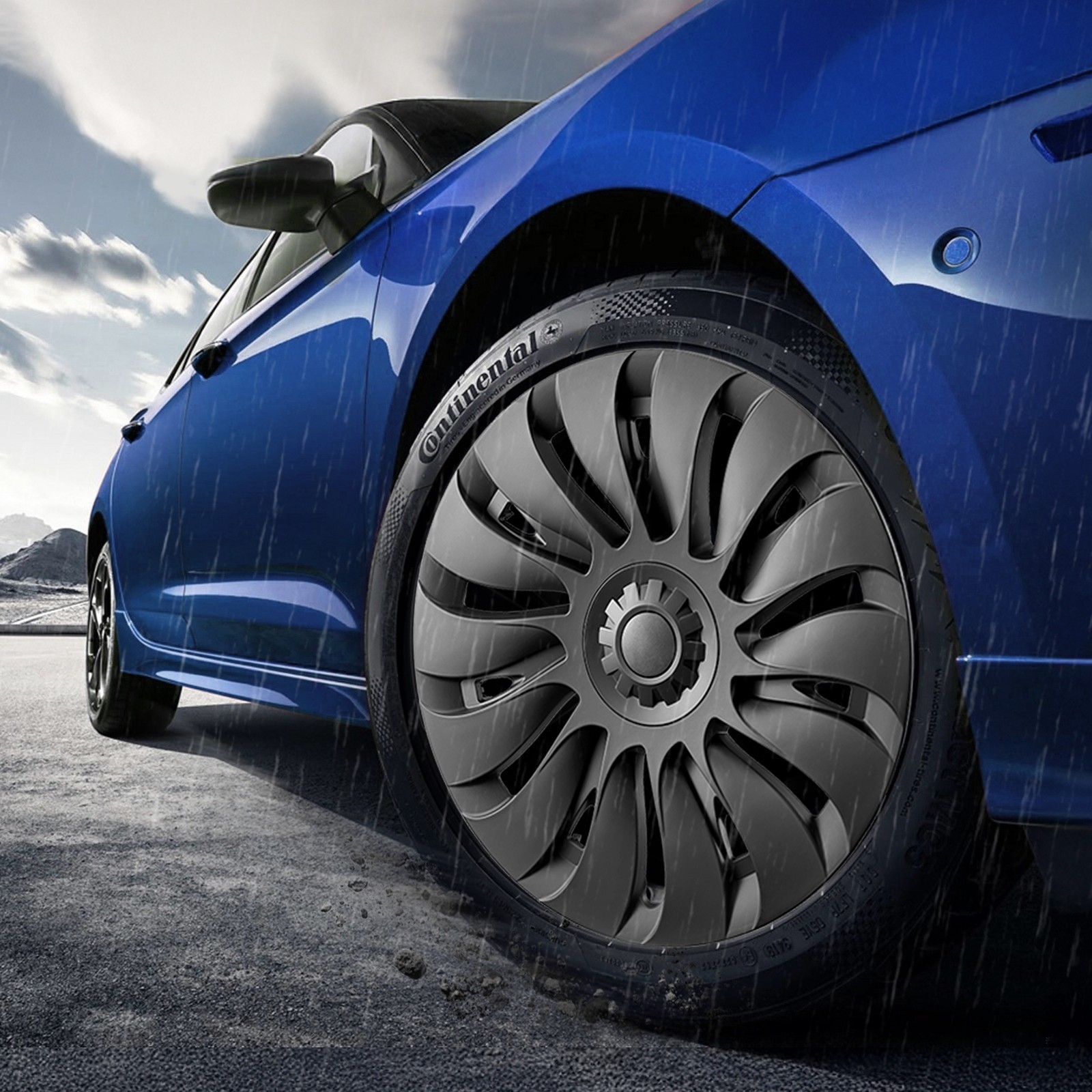 4PCS 19 Inch Wheel Cover Hubcaps Rim Matte Black For Tesla Model Y — image 6