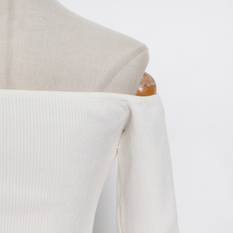 Niche Design Women's Tube Top Solid Color Sweater