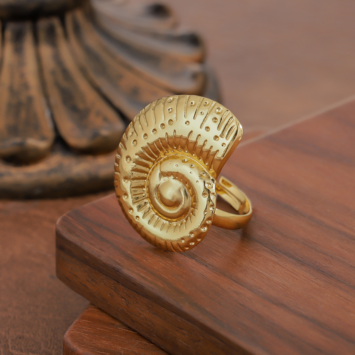 Fashion Exaggerated French Style Flower Starfish Pentagram Geometric Stainless Steel Opening... thumbnail 4